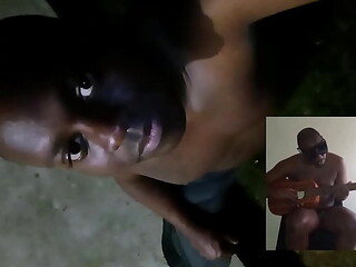 Blogging about adding more sounds to some songs while topless outdoors in beautiful 80 degree summer weather for free 2