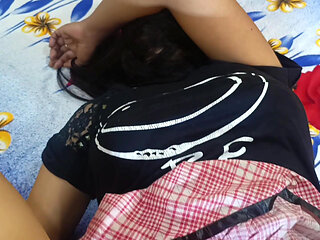 Desi Hot Local Cowgirl Wearing Short Skirt and Fucked Hard in Doggy Style