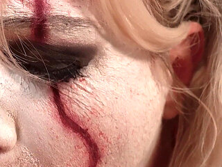 Horny Clown Sucks & Foot-milks Every Drop of Cum