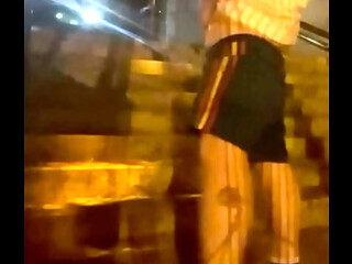 Homemade compilation of amateur boys caught peeing in the street