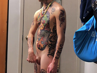 Tatted Twink Masturbation Solo