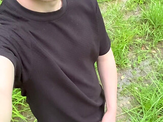 Solo Jerk in a Clearing in the Woods
