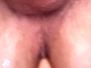 Sitting on the Toilet Seat and Jerking off My Little Cock Until Orgasm Comes, so Shoot