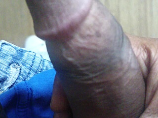 18 years old Young boy show her big fat dick