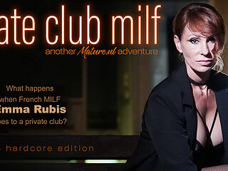Emma Rubis Is A Hot French Milf That Has Hardcore Sex With A Younger Man In A Private Club