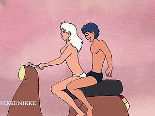 Young Arab Student and a Beautiful Blonde: Hot Fuck on the Scooter.
