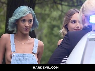 Tiffany Rousso and Sharon Whites Anal Pounded by Hung Maximo Garcia