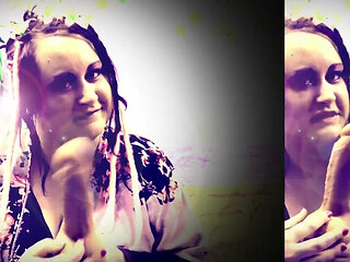 Suck it sissy suck it dildo play with Goddess Lana