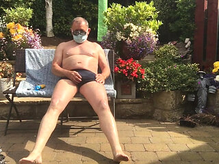 sunbathing and dildo play