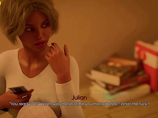 My Pleasure 16 - Lori, Julian &amp_ Barbara Play Truth or Dare Sex Game Then Barbara Gives Footjob to Julian