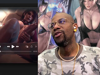 Thicc Transgender Ada Wong Jerking off and Cumming All Over Her Private Jet