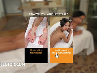 Hot Foot Rubdown with Sexy Client  Lia Lin
