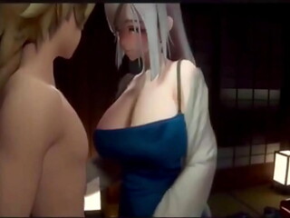 3D HQ Amazing Big Tits POV sex Cowgirl POV w/ Sound Breast Expansion added