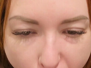 My Pale Redhead MILF Worships My Cock on Her Knees