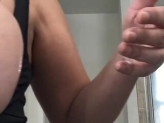 Huge Tits Lotion and Massage