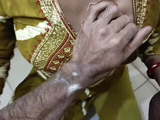 Session 28.sexy Bhabhi Surprises Devar Masturbating in Bathroom - Hot Desi Roleplay Sex