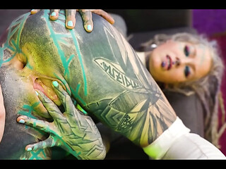 Double Latex Sluts Stretch Each Other Wide with Steel Dildo &ndash_ ATP to Gape