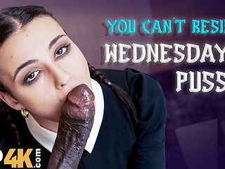VIP4K. LISPY WEDNESDAY SUCKED DADDY'_S COCK LIKE SHE'_S HIS BITCH