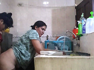 Sexy Latina Sex in the Kitchen