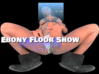 Ebony Floor Show - Sexy Dance & Tease