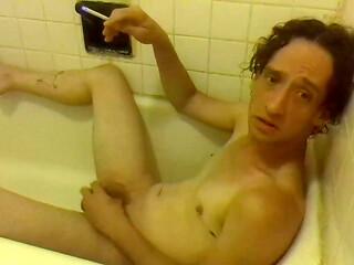 Trying to Pee on My Boobies