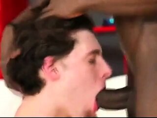 Black and White Twinks Suck and Fuck Big Cocks