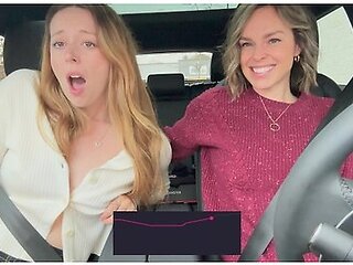 Serenity Cox And Nadia Foxx Take On Another Drive Thru With The Lushs On Full Blast!