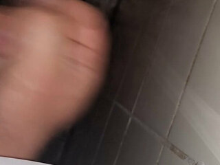 Cum in public toilet