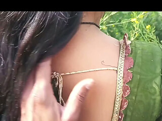 Desi wife sucking induan'_s dick hard in the field, I fucked her ass, full sex