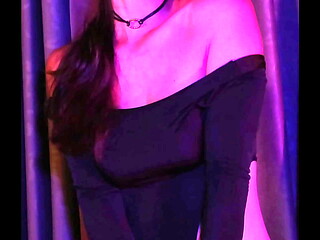 Blowjob in neon night with deep throat - POV SHORTIES