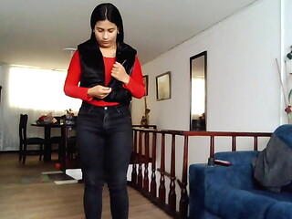 Beautiful big-assed woman with breasts proportional to her figure and a beautiful face gets fucked in a house.
