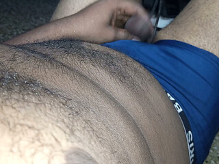 My Indian Big Black Cock Masterbation with Licking