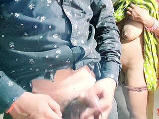 Hot Sexy Bhabhi Quenched Her Pussy Thirst with the Servant