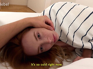 Stepbrother warmed stepsister with his cock!