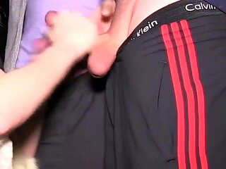 Hot Blonde Teen Tamara Grace Wanks and Sucks off a Bunch of Horny Perverted Doggers Onto Her Tits