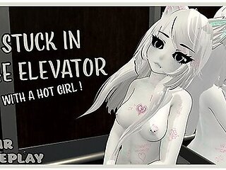 Stuck In The Elevator With A Hot Girl Asmr Vrchat Roleplay - Car Toon