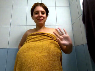 Pregnant evening shower