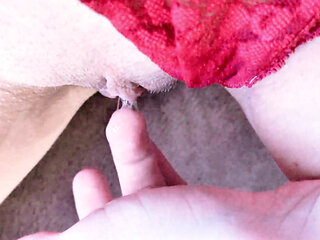 I'm playing with my pink wet pussy