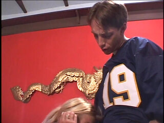 The Very Slutty and Busty Stepaunt Takes Her Nephew's Big Cock to Bed