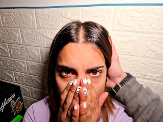 Amateur Latina MILF with Big Ass Gives Sloppy Deepthroat Blowjob POV