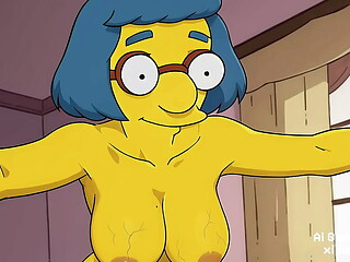 Luan Simpsons Porn and Hentai Ai compilation sexy and naked