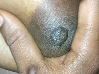 Indian village house wife and housband enjoying movement