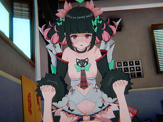 [Zenless Zone Zero] Nangong Yu'_s &quot_Idol Broken Wing&quot_: Bound Cowgirl &amp_ POV Sandwich DP (4K)
