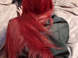 Fucked a cute girl while she was playing