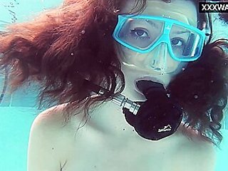 Emi Serene Masturbates Underwater In The Pool
