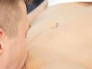 Lecherous Male Gives Cunnilingus His MILF's and She Takes Orgasm Convulsions.