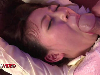 Miu Kimura's Explosive Threesome Adventure with Two Guys: Legendary Asian Blowjob Action!