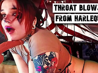 DEEP AND PASSIONATE THROAT BLOWJOB FROM A REDHEAD COSPLAYER