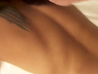 Newly Grown up And Naughty Asian Babe with Pussy Hair and Small Soft Tits Fucks Her Wet Pussy with Pleasure