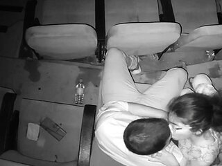 Horny College Lovers Romance In Theatre